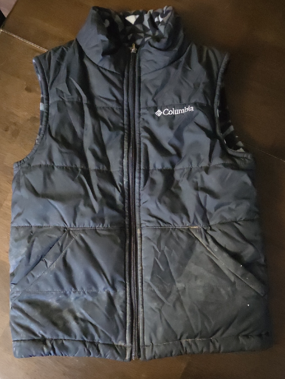 Columbia Kids Black Reversible Quilted Puffer Vest